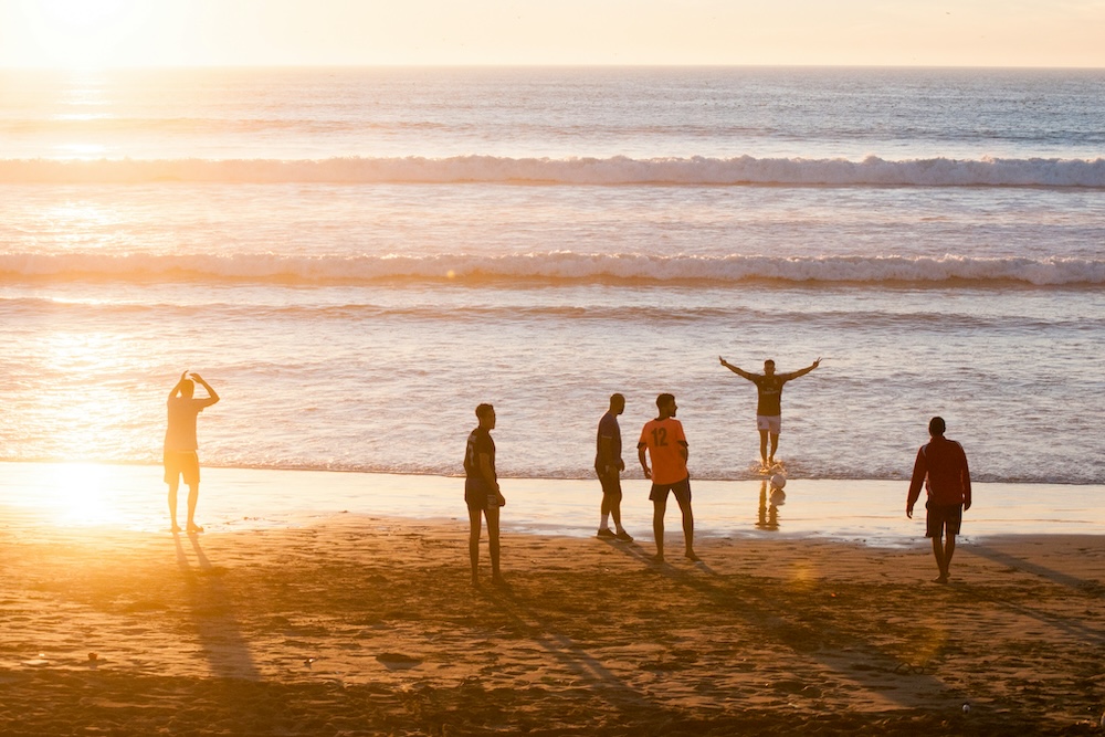 Friends on the beach