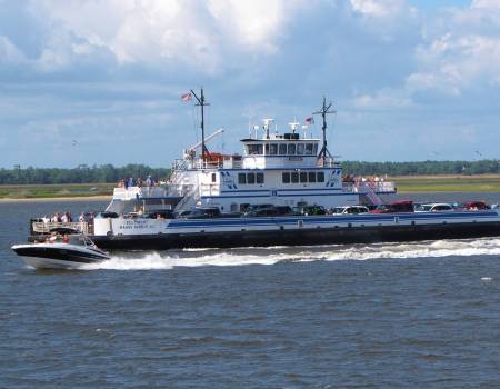 Ferry Boat on Oak Island