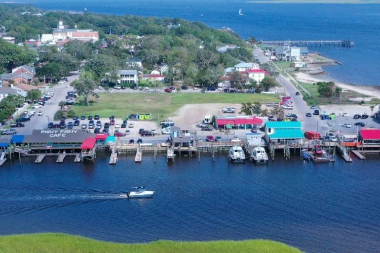 An aerial view of Southport