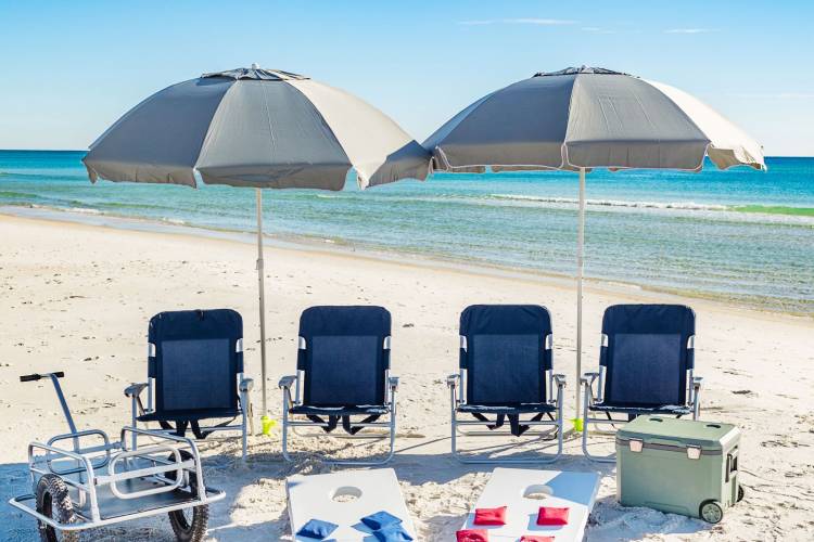Chairs, Umbrellas, ect