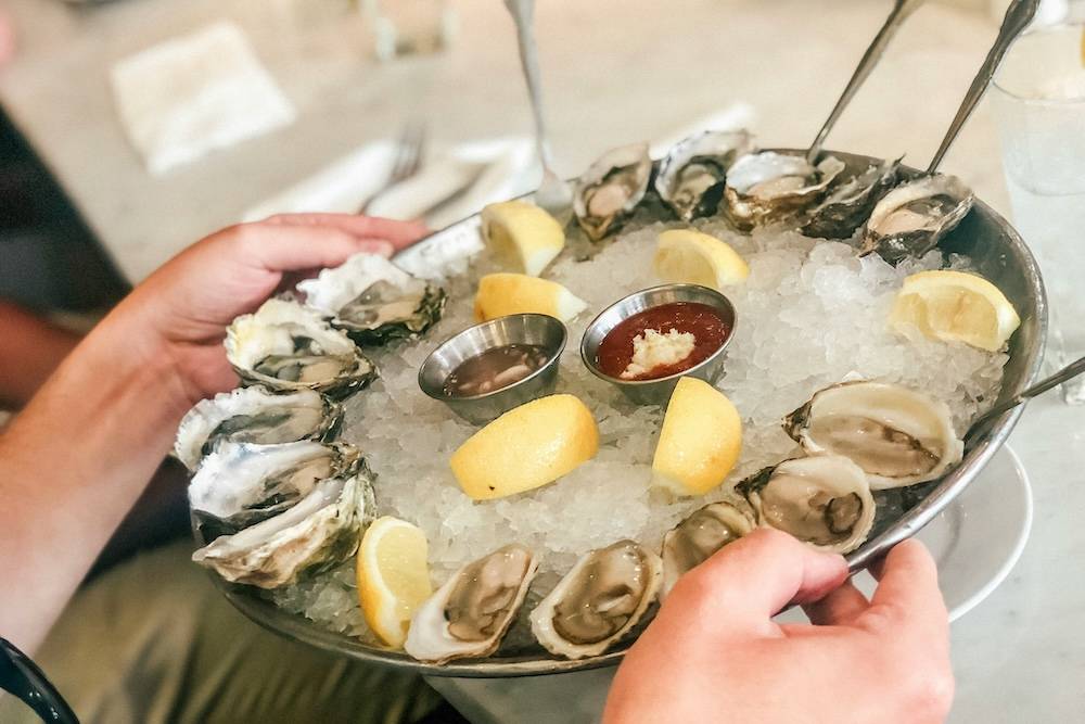 Oysters on the half shell