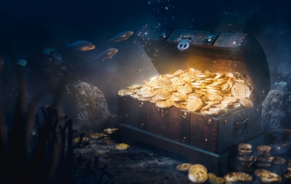 treasure chest in the ocean | better beach rentals