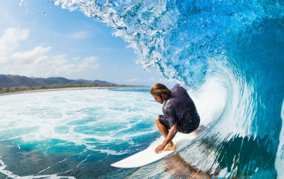 man surfing | better beach rentals